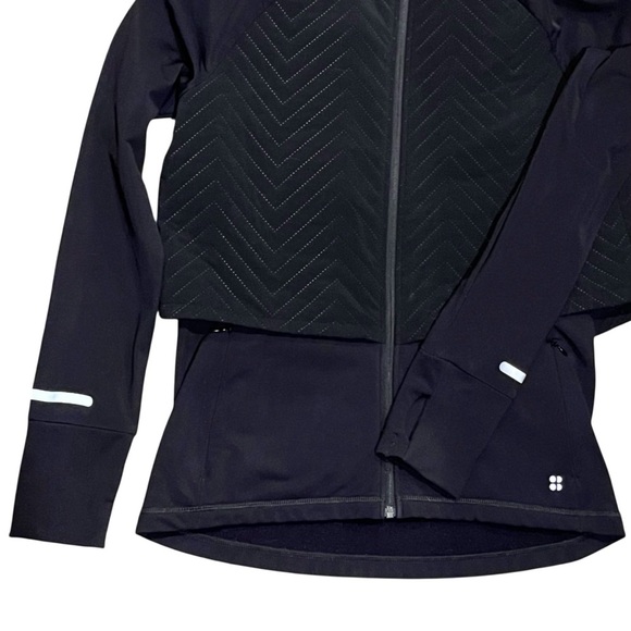 Sweaty Betty Fast Track Quilted Running Jacket Black Size Large - Picture 5 of 11
